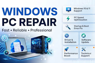 fix windows PC issues, errors and optimize performance