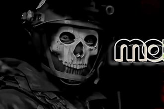 design gaming banner and logo for youtube or twitch