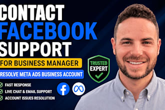 contact facebook support for business manager, relsove meta ads business account