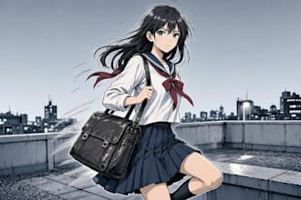do comic illustrations for your anime and manga book pages