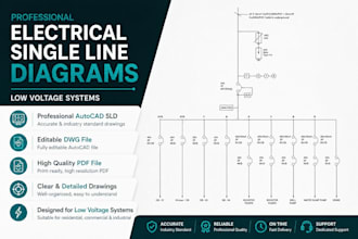 create professional electrical single line diagrams in autocad