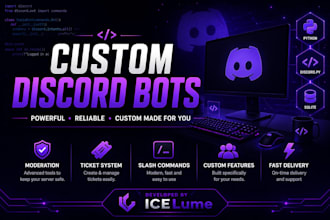 develop a custom discord bot in python