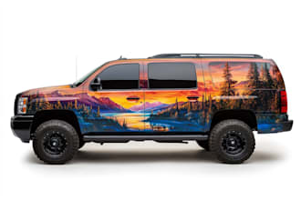 design branding car wrap, vehicle wrap, truck wrap and van