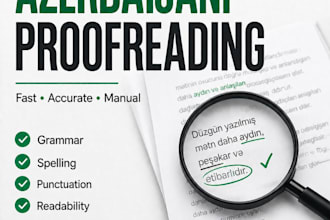 proofread and edit your azerbaijani text