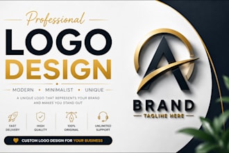 diseñaré un logotipo profesional y moderno para tu marca