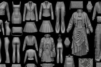 create second life mesh clothing, outfits, shoes and accessories