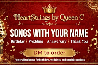 write original lyrics and melody for you