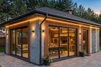 create modern landscape planning garden backyard front yard pool patio layouts