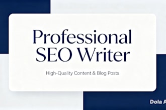 be your professional SEO post and article writer