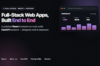 develop a full stack web app