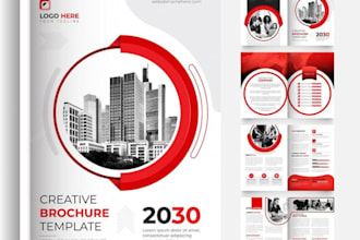 design an annual report, company profile and corporate brochure