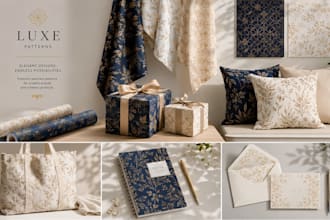 design unique seamless patterns for fabric and textiles