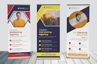 design roll up banner, billboard, signage design