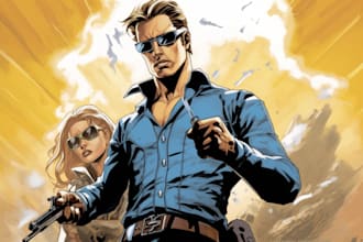 draw your very own superhero or villain in marvel style