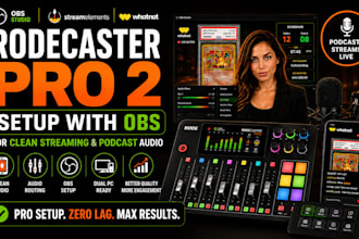 setup rodecaster pro 2 with obs for clean streaming audio for streamers