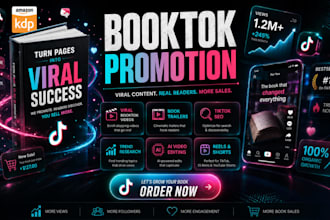 create booktok tiktok ad viral book promotion amazon kindle kdp ebook marketing