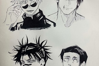 draw your favourite manga panels