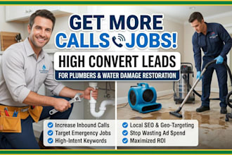 setup google ppc search ads campaign for plumbers and water damage restoration