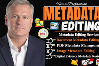perform metadata editing, metadata cleanup data extraction for image and audio