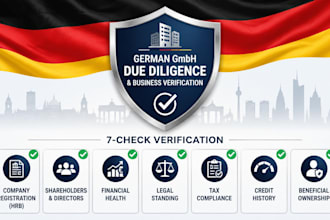 verify german gmbh companies with due diligence and risk analysis report