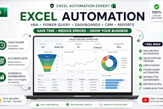 automate excel sales pipeline tracker vba macro power query crm spreadsheet