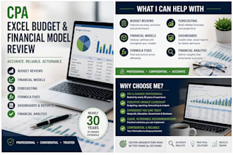 review and fix your excel budget or financial model
