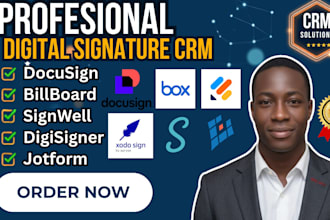 setup digital signature crm docusign box jotform billboard signwell digisigner