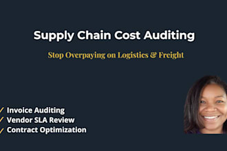 audit your supply chain costs and optimize vendor contracts