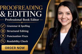 professional proofreading, book editing and copy editing
