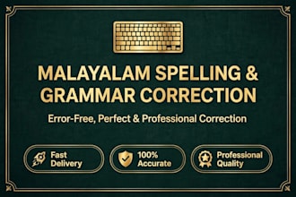 correct malayalam spelling and grammar mistakes perfectly