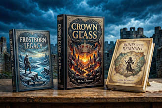 design book cover, fantasy book cover, e book cover