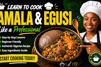 teach you how do cook amala and egusi