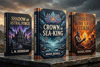 create an epic fantasy book cover