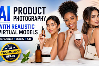 create ai product photography with realistic virtual models