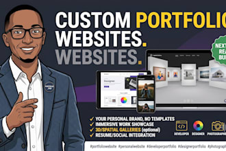 build a custom portfolio website to showcase your work