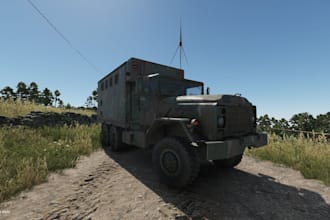 create custom vehicles and military props for arma reforger
