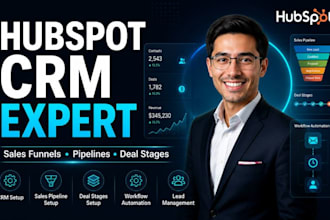 setup hubspot sales funnel pipeline deal stages hubspot CRM setup