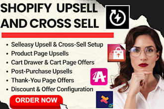 setup shopify upsell and cross sell aftersell selleasy reconvert essential app