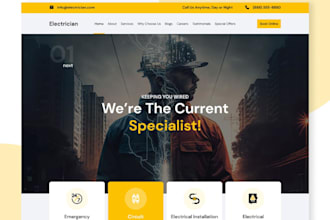 design plumbing website, hvac website, website, landscaping website on wordpress