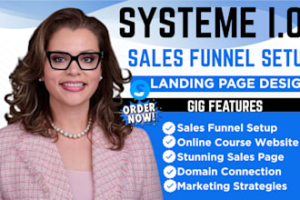 create systeme io landing page systeme io website systeme io sales funnel