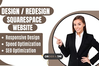 design, develop a professional squarespace website