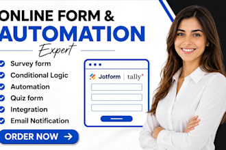 create surveys quiz forms on jotform tally form conditional logic and automation