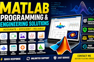 do matlab programming, simulink modeling and engineering simulations