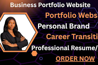 write a professional resume, cv, and build a portfolio website