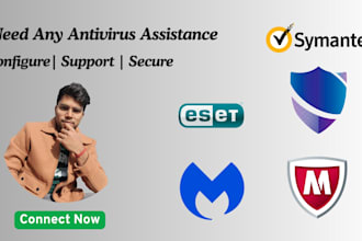 setup, manage and secure your environment via antivirus