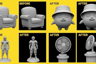 fix stl file edit repair modify custom 3d model 3d scan cleanup for 3d printing