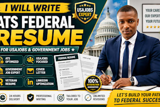 write ats federal resume for usajobs and government jobs