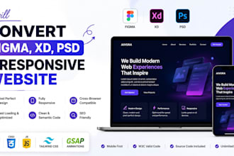 convert figma to responsive HTML CSS website