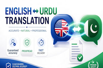 be your fluent urdu to english academic translator specialist