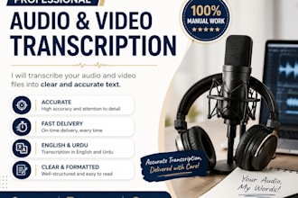 transcribe urdu audio and video into urdu text